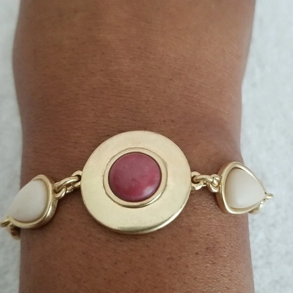 New Lucky Brand Stone Leather Bracelet
